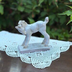 Vintage Horse Figurine West German Crackle Glaze Foal by Karlsruher Majolika
